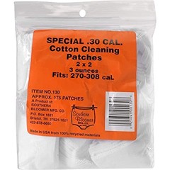 NEW! Southern Bloomer Cotton Cleaning Patches 30cal 2″x2″ 175/bag 130