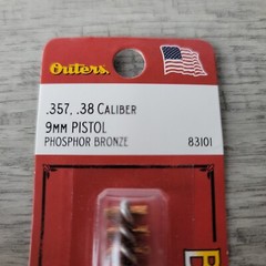 Outers Bronze Bore Brush .357 .38 Caliber 9mm Pistol 83101