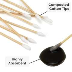 Gun Cleaning Swabs 6 Inch Bamboo Handle Pistol Swabs 500/1000PCS Tools