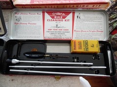 Pair of Vintage 1960s Outers Rifle Cleaning Kit, P-477, 22 Caliber in the box