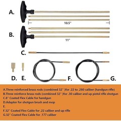 Universal Gun Cleaning Kit Pistol Shotgun Supplies Portable Case Brass Tools New
