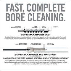 Real Avid Bore-Max Speed Jag and Patches, Bore Cleaning Jag Gun Patch Holder…