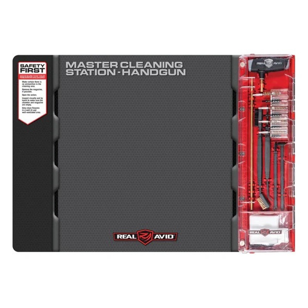 Real Avid Handgun Master Cleaning Kit Station .22 .357 .38 .40 .45 9mm AVMCS-P