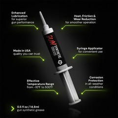 GRITR Gun Synthetic Grease 0.5 fl oz w/ Syringe Applicator