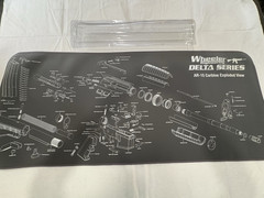 WHEELER DELTA SERIES GUN MAINTENANCE MAT 156824 Exploded View Rubber Back NEW