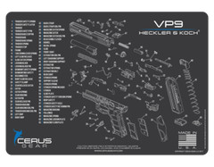 For Heckler & Koch HK VP9 PREMIUM Armorers Cleaning Mat Cerus Gear HK VP9