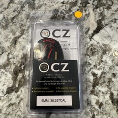 OCZ CZ Bore Cleaner Double Brush Tech 9mm .38 .357 Cal Rope Snake Barrel Cleaner