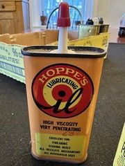 Vintage/Antique Hoppes Gun Grease, Gun Oil, and Nitro Solvent