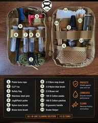 9mm Pistol Basics Single-Caliber Cleaning Kit, Handgun Cleaning kit for .357 …