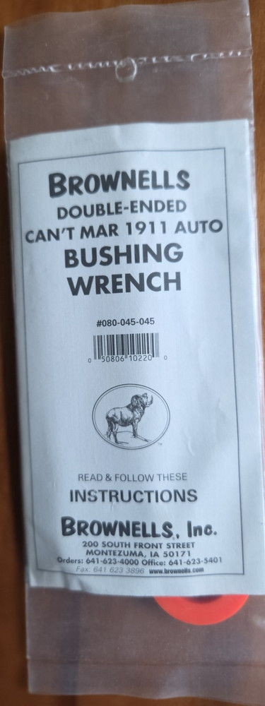 Brownells Double-Ended Can’t Mar 1911 Auto Bushing Wrench
