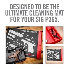 Real Avid Gun Mat for Sig Sauer P365 & P365XL w/ Magnetic Parts Tray AVSIGP365SM