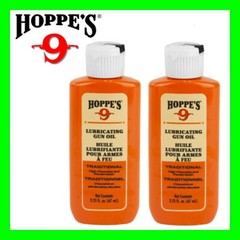 2-Hoppe’s #9 Lubricating High Viscosity Oil protects any Metal Firearms & More