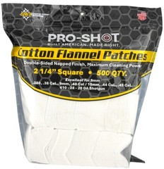 Gun Cleaning Patches – 500 Count – 2 1/4 Inch – Square 2 Inch, White