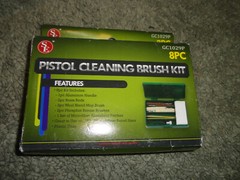Pistol Cleaning Brush Kit in Case, 8 piece New