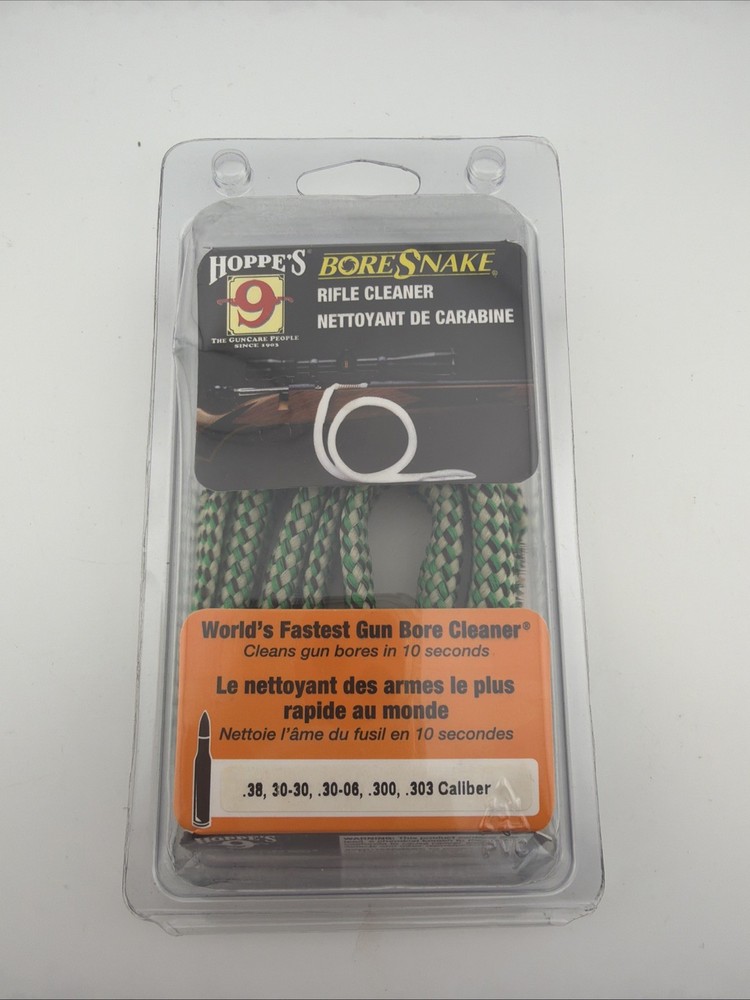 Hope’s bore snake rifle cleaner .380, 30-30, .30-06, .300, .303 caliber New