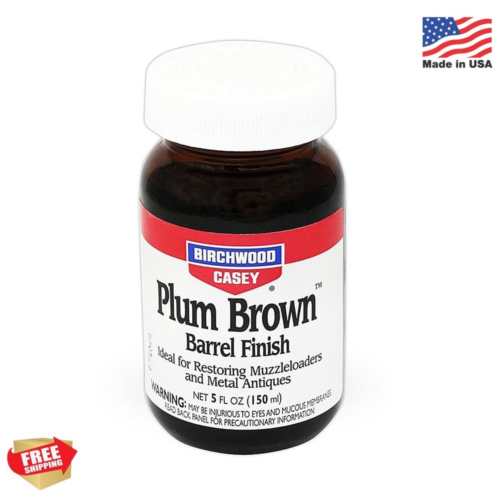 Birchwood Casey 14130 Plum Brown Barrel Finish, 5-Ounce