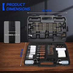 107pc Universal Gun Cleaning Kit for Pistol, Shotgun, Rifle, Handgun, Airgun, Re