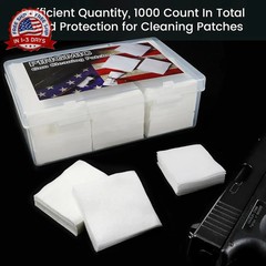 1800/1000/600 Gun Cleaning Patches – 2″ and 3″ Pre-Cut Cleaning Patch for Firear