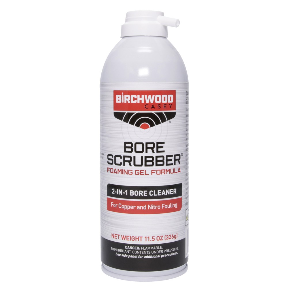 Birchwood Casey Bore Scrubber 2-IN-1 Bore Cleaner 11.5oz Aerosol Removes Fouling