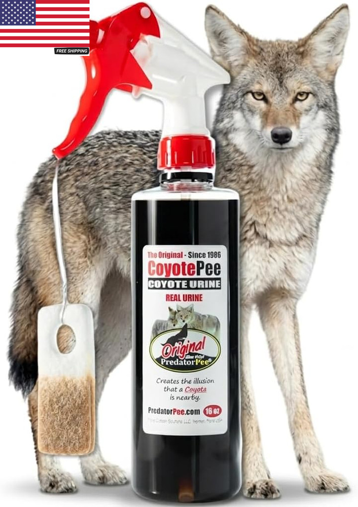 100% Coyote Urine Kit, Territorial Marking Scent Kit, Creates Predator Presence