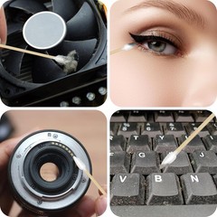200 Pcs 6 Inch Gun Cleaning Cotton Swabs with Double Pointed Tips, Strong Bamboo