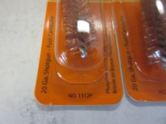 (10 PACK) 1312P Hoppe’s Phosphor Bronze Brush 20 Gauge Shotgun Cleaner