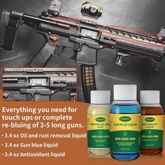 PSKLNTY Gun Bluing Kits Liquid Blue Finishing Rust 3*100ml, 3colors
