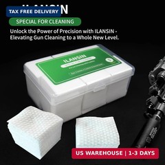 3000/1500PCS Gun Cleaning Patches+CLP Oil,2″x2″ Lint Free Gun Cleaning Cloth,Pro