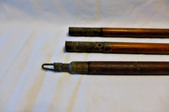 Antique Wood-Brass Cleaning Rod Gun Rifle/Shotgun Barrel 3 Piece Wooden NICE