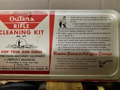 Vintage Outers Gunslick Rifle Gun Kit #477 30 Cal. Complete Red Metal Box