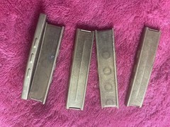 8mm Two Piece Stripper Clip, Brass, Five (5)