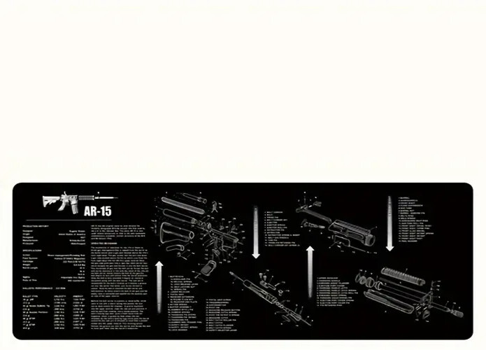 LONG GUN CLEANING MAT. 35X12 (AR-15)