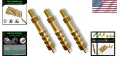 3-Piece Brass Gun Jag Kit – Long-lasting Cleaning Solution for Firearms