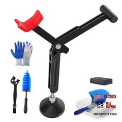 7-piece motorcycle cleaning kit, including Portable Lift Jack for Chain