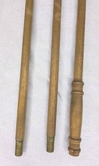 Antique Wooden Shotgun Cleaning Rod Brass Ends Early Sporting Gun Accessory