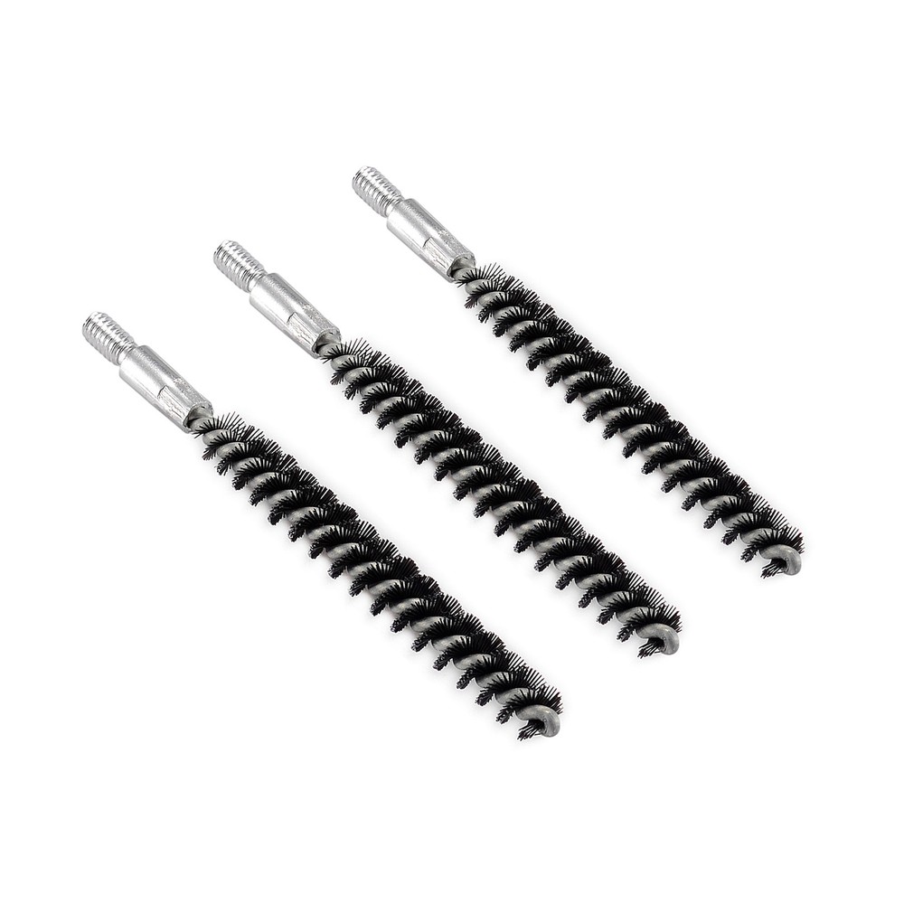 3Pack Nylon Bristle Bore Brush .22 cal 8×32 Thread for Gun Cleaning Rod
