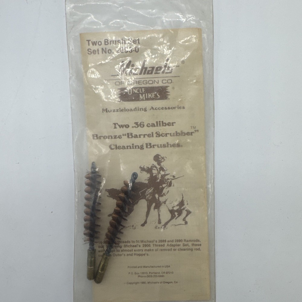 Uncle Mikes 2893-0 36 Caliber Brush Set