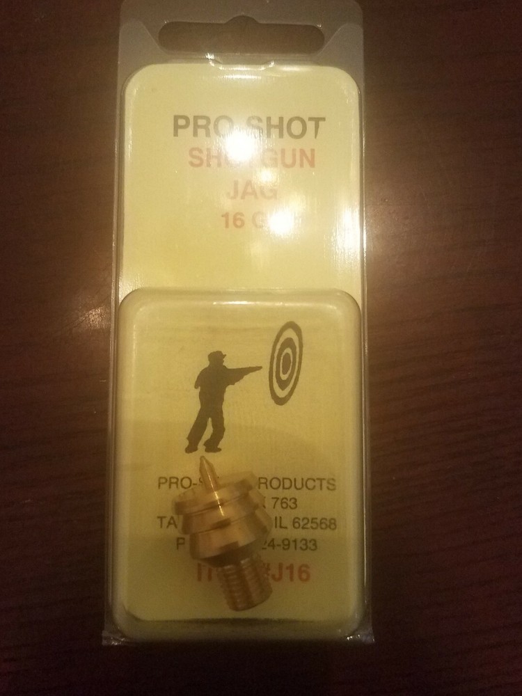 Pro-Shot Shtgn. Bore Cleaning Jag 16 Gauge 5/16 x 27 Thread Brass # J16 New!