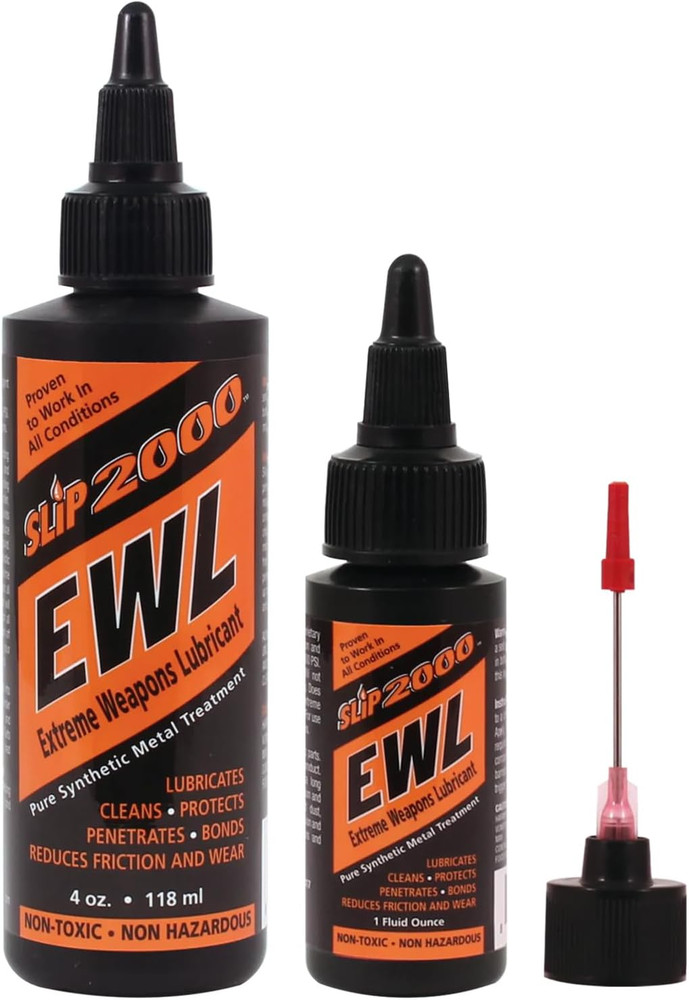 EWL (Extreme Weapons Lubricant) Buddy Pack, Set of 4 Oz & 1 Oz Squeeze Bottle wi