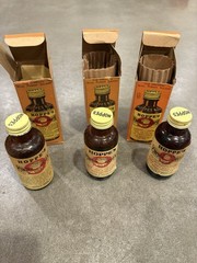 Vintage Hoppe’s No.9 Nitro Powder Solvent Bore Cleaner Bottles w/Box Nearly Full