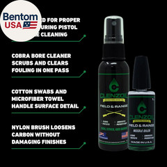 Field & Range Pistol & Rifle Essentials Gun Cleaning Kit | CLP Spray & Oiler wit