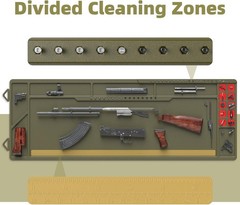 Large Gun Cleaning Mat for Rifle Shotgun Pistol, 36″ x 13″ Magnetic Cleaning …