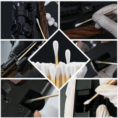Gun Cleaning Supplies – 600 Lint-Free Patches & 400 Swabs for 9mm/.30-45