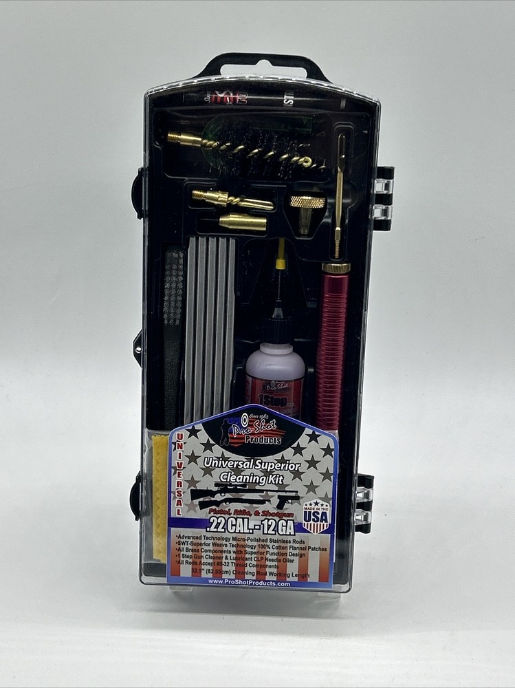 Pro-Shot Products Premium Classic Gun Cleaning Kit .22 CaL- 12 GA
