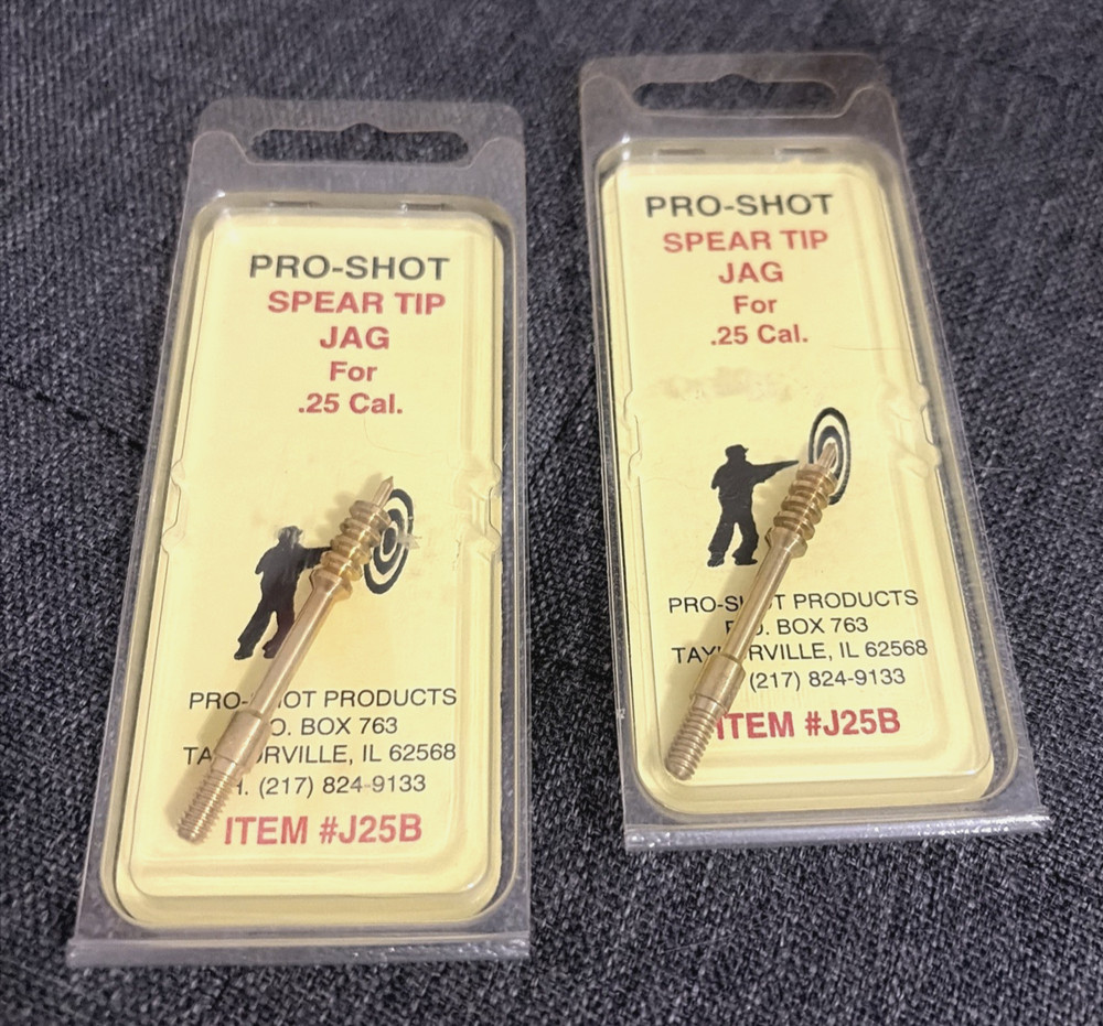 Lot of 2 – Pro-Shot .25 Cal Spear Tip Jag #J25B Made in USA