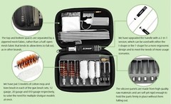19 Pcs Tactical Shotgun Cleaning Kit and Case for 12,20,410 GA Gauge Hunting Gun