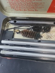 Vintage Sears Roebuck and Co. No.2140 12-16 ga Gun Cleaning Kit Metal Case