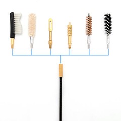 Handgun Cleaning Kit .357 Caliber 9mm Pistol Cleaning Kit Bore Brush and Jag