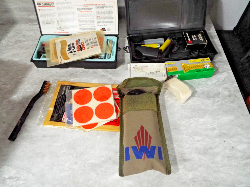 3 Various Kleen Bore Gun Cleaning Kits K208, UK213 & ? Plus Misc Items