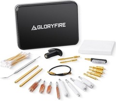 Pistol Cleaning Kit Brass Brush and Brass Jag Adapter with Portable Case